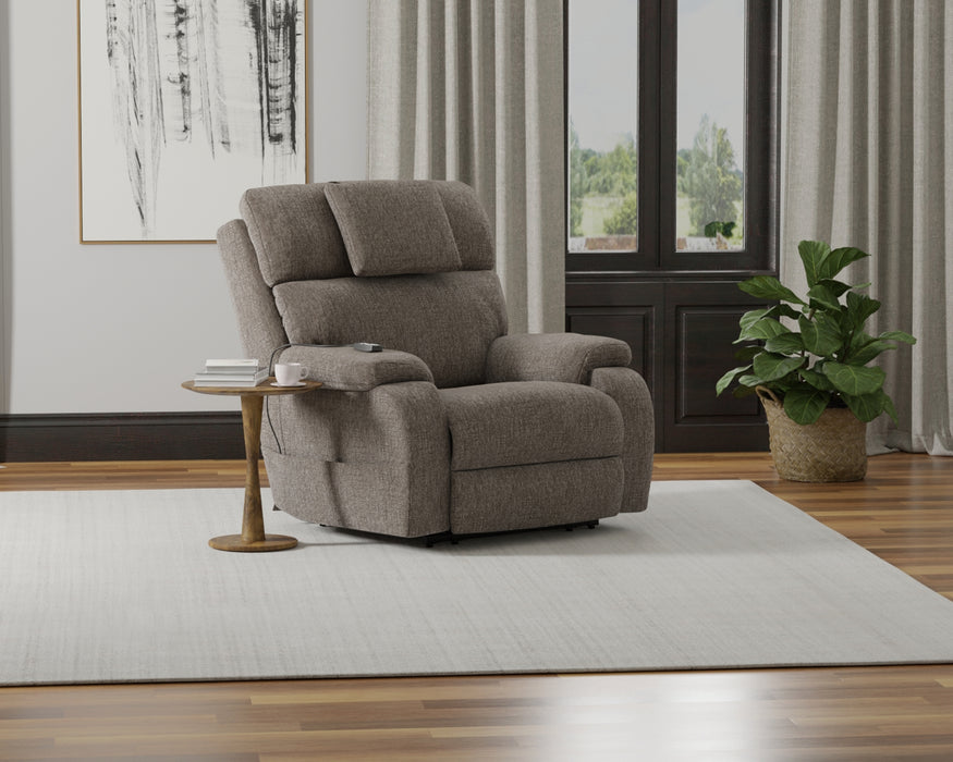 Catnapper - Snoozer Dual Power Lift Power Headrest Lay Flat Recliner w/CR3 Heat/Massage/Zero Gravity in Fossil - 4833208349 - GreatFurnitureDeal