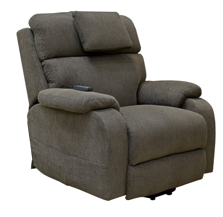 Catnapper - Snoozer Dual Power Lift Power Headrest Lay Flat Recliner w/CR3 Heat/Massage/Zero Gravity in Fossil - 4833208349 - GreatFurnitureDeal