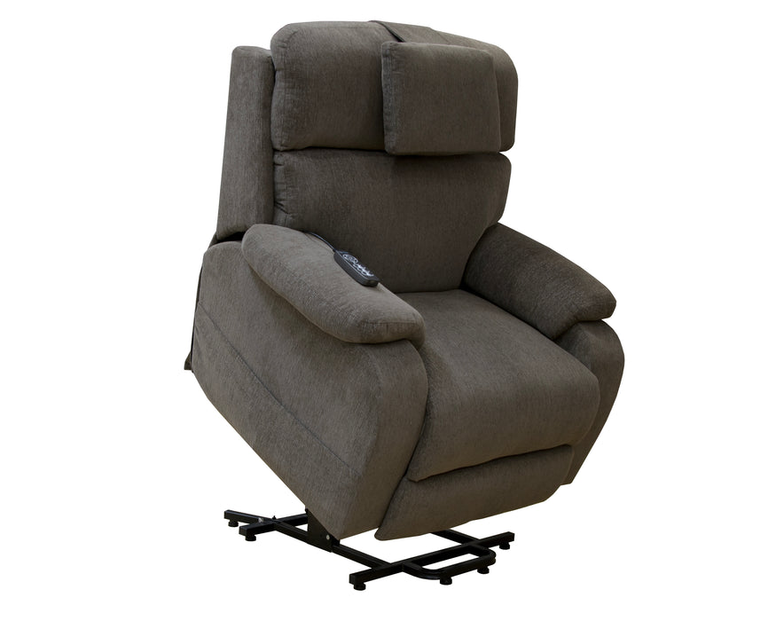 Catnapper - Snoozer Dual Power Lift Power Headrest Lay Flat Recliner w/CR3 Heat/Massage/Zero Gravity in Fossil - 4833208349 - GreatFurnitureDeal