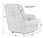 Catnapper - Burns Pow'r Lift Full Lay Flat Recliner w- "Dual Motor" Comfort Function in Spice - 4847-SPICE - GreatFurnitureDeal