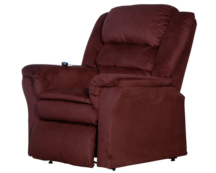 Catnapper - Preston Power Lift Recliner with Pillowtop Seat in Berry - 4850 - GreatFurnitureDeal