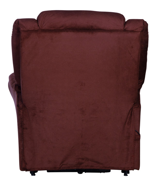 Catnapper - Preston Power Lift Recliner with Pillowtop Seat in Berry - 4850 - GreatFurnitureDeal