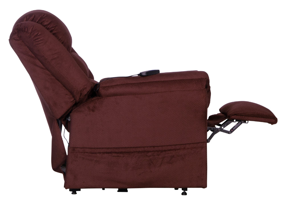 Catnapper - Preston Power Lift Recliner with Pillowtop Seat in Berry - 4850 - GreatFurnitureDeal