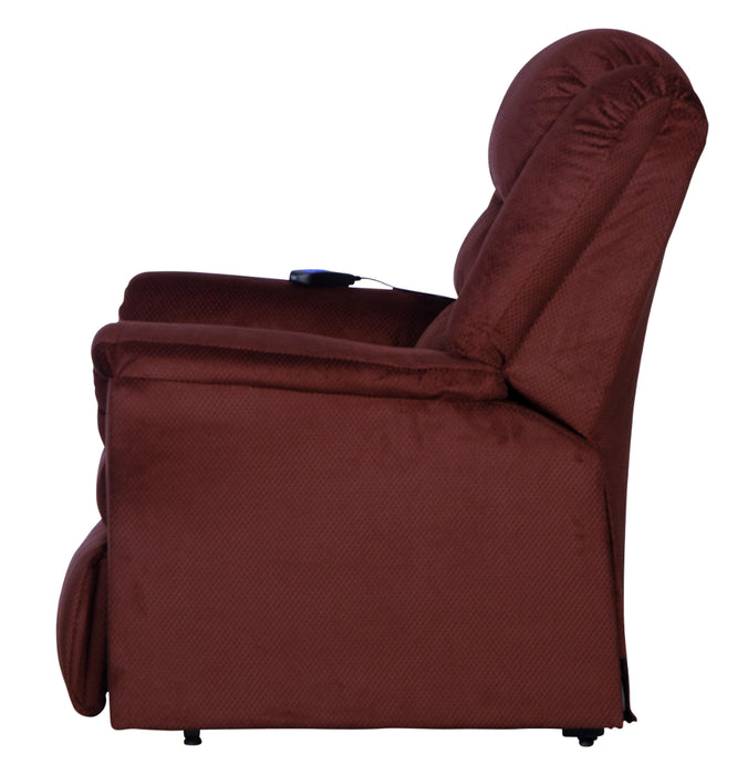 Catnapper - Preston Power Lift Recliner with Pillowtop Seat in Berry - 4850 - GreatFurnitureDeal