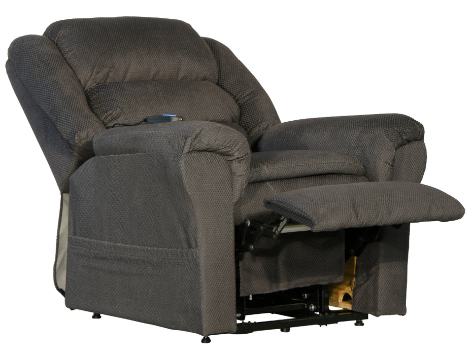 Catnapper - Preston Power Lift Recliner with Pillowtop Seat in Smoke - 4850-Smoke - GreatFurnitureDeal