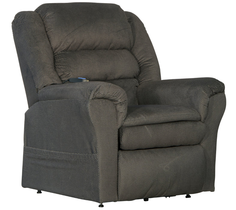 Catnapper - Preston Power Lift Recliner with Pillowtop Seat in Smoke - 4850-Smoke - GreatFurnitureDeal