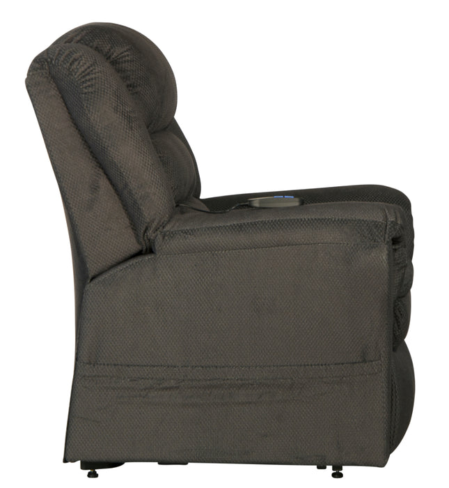 Catnapper - Preston Power Lift Recliner with Pillowtop Seat in Smoke - 4850-Smoke - GreatFurnitureDeal