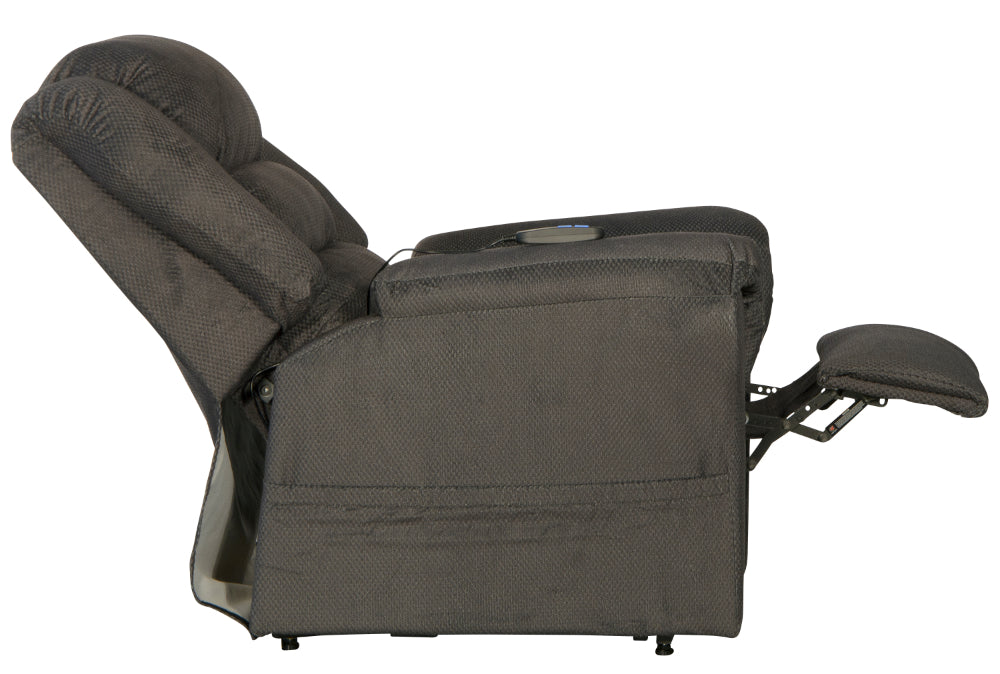 Catnapper - Preston Power Lift Recliner with Pillowtop Seat in Smoke - 4850-Smoke - GreatFurnitureDeal