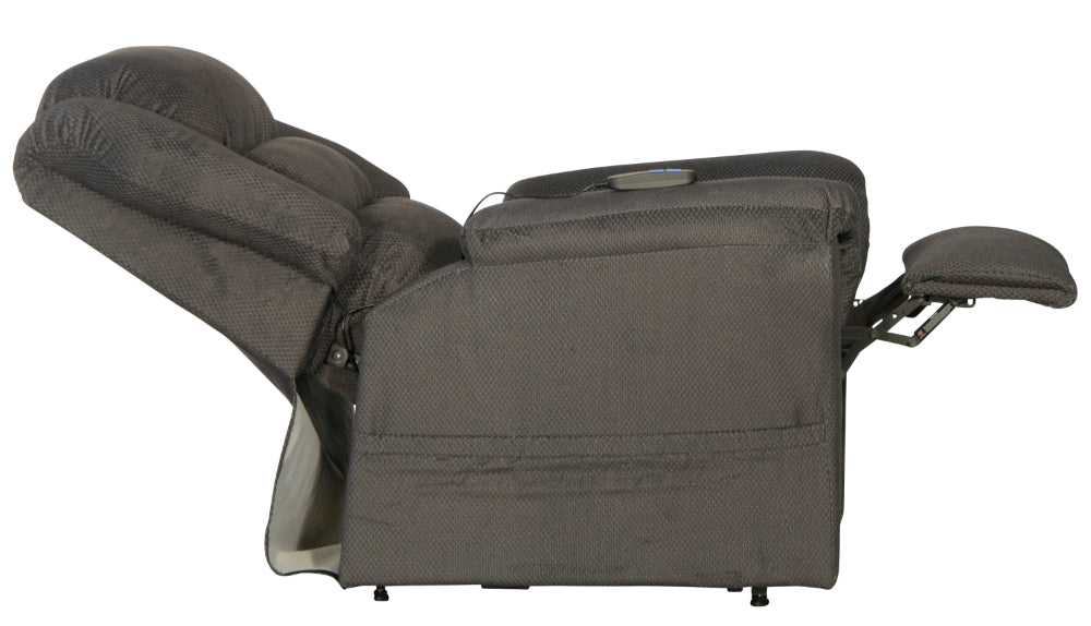 Catnapper - Preston Power Lift Recliner with Pillowtop Seat in Smoke - 4850-Smoke - GreatFurnitureDeal