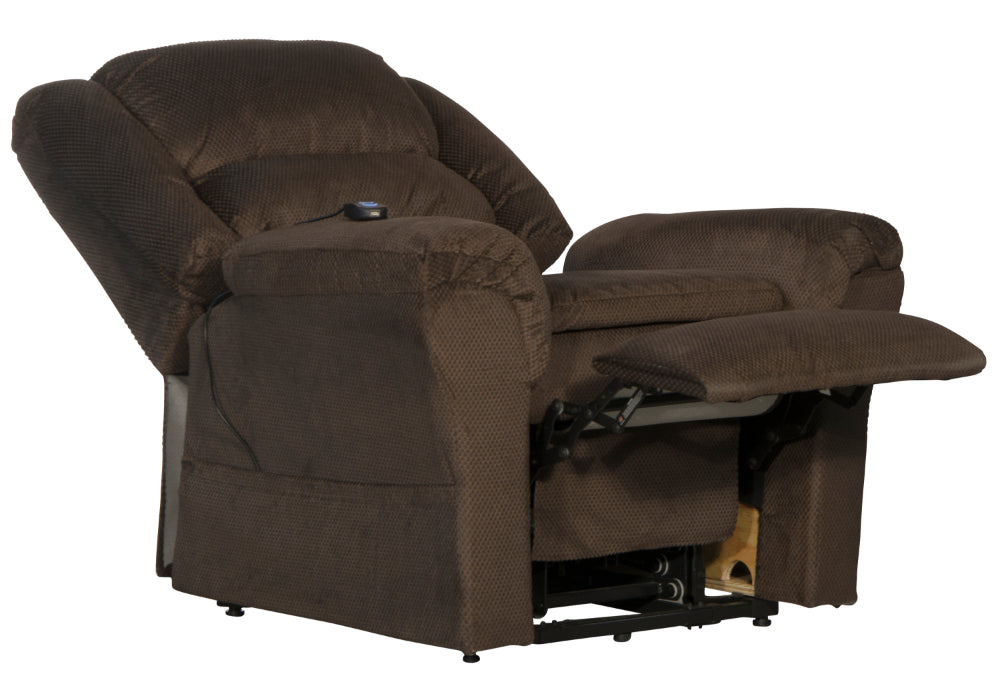 Catnapper - Preston Power Lift Recliner with Pillowtop Seat in Mocha - 4850-Mocha - GreatFurnitureDeal