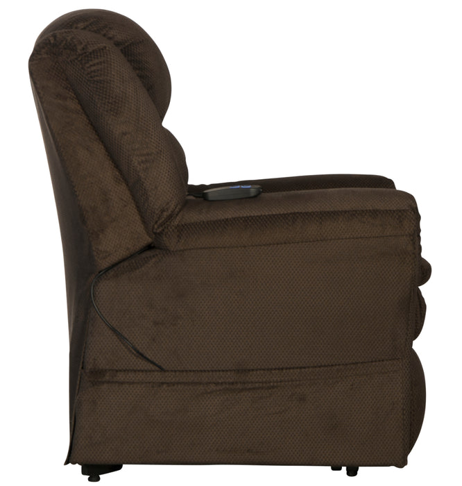 Catnapper - Preston Power Lift Recliner with Pillowtop Seat in Mocha - 4850-Mocha - GreatFurnitureDeal