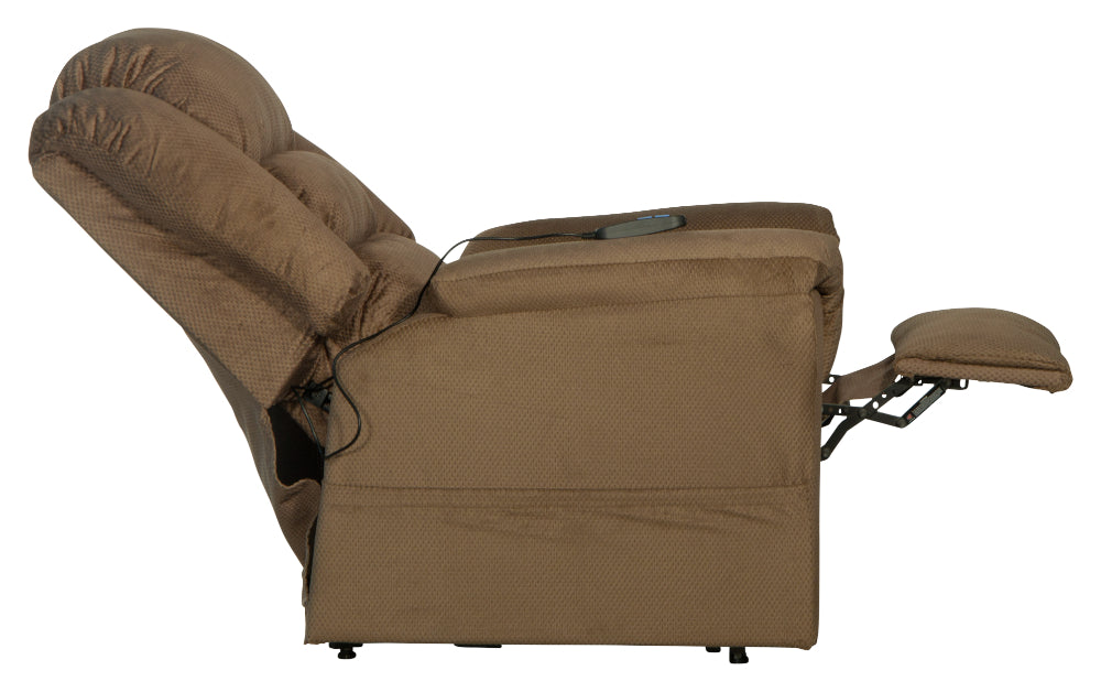Catnapper - Preston Power Lift Recliner w-Pillowtop Seat in Coffee - 4850-COFFEE - GreatFurnitureDeal