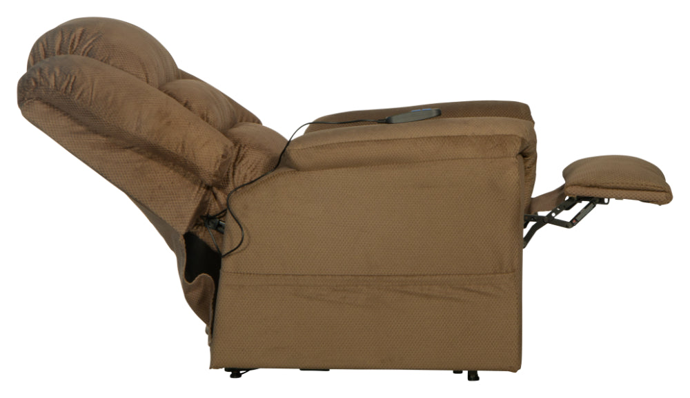 Catnapper - Preston Power Lift Recliner w-Pillowtop Seat in Coffee - 4850-COFFEE - GreatFurnitureDeal