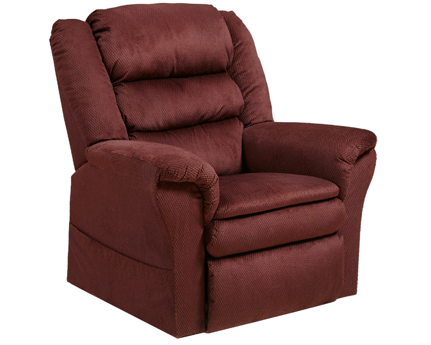 Catnapper - Preston Power Lift Recliner with Pillowtop Seat in Berry - 4850 - GreatFurnitureDeal