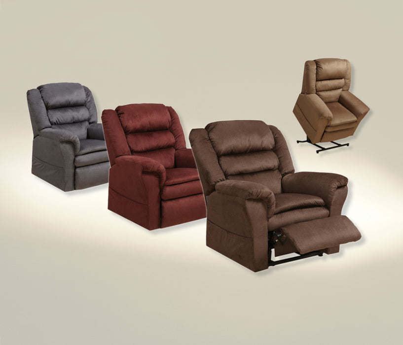 Catnapper - Preston Power Lift Recliner with Pillowtop Seat in Mocha - 4850-Mocha - GreatFurnitureDeal