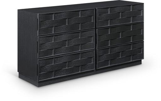 Meridian Furniture - Weave Oak Veneer Dresser - 317Black-D - GreatFurnitureDeal