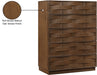 Meridian Furniture - Weave Oak Veneer Chest - 317Brown-CH - GreatFurnitureDeal