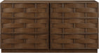 Meridian Furniture - Weave Oak Veneer Dresser - 317Brown-D - GreatFurnitureDeal