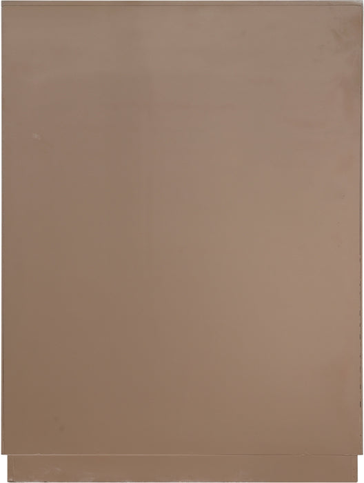 Meridian Furniture - Scallop Oak Veneer Chest - 334Brown-CH - GreatFurnitureDeal