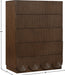 Meridian Furniture - Scallop Oak Veneer Chest - 334Brown-CH - GreatFurnitureDeal