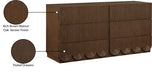 Meridian Furniture - Scallop Oak Veneer Dresser - 334Brown-D - GreatFurnitureDeal