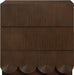 Meridian Furniture - Scallop Oak Veneer Nightstand - 334Brown-NS - GreatFurnitureDeal