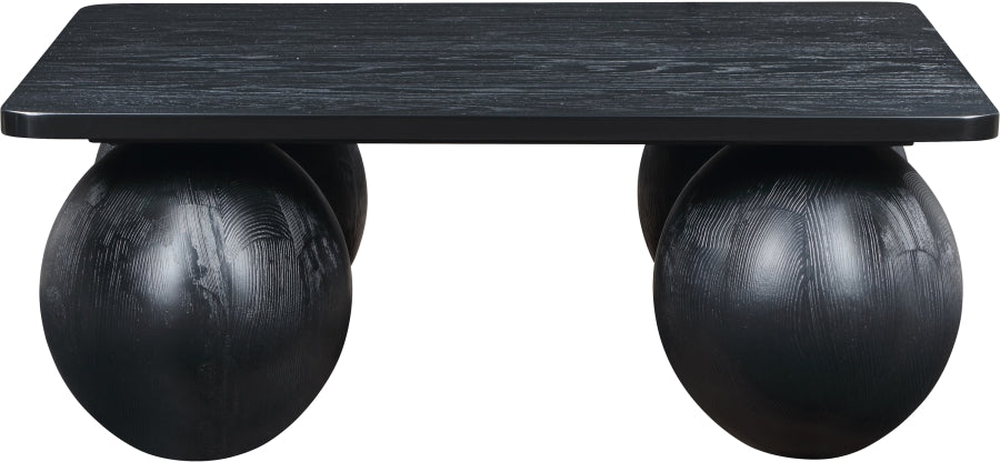 Meridian Furniture - Fitch Oak Veneer Coffee Table - 99083Black-CT - GreatFurnitureDeal