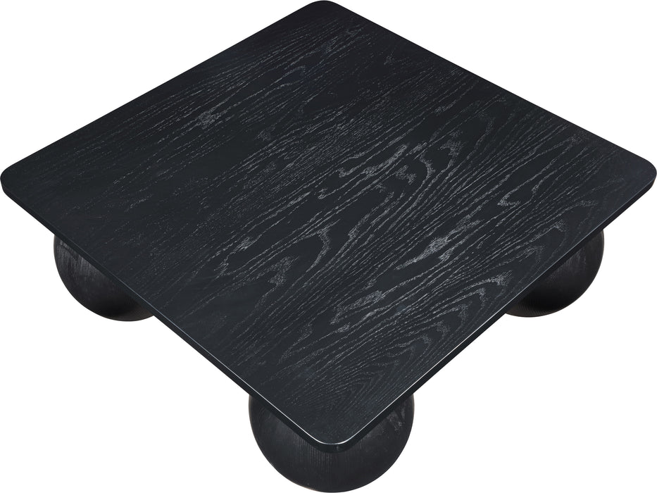 Meridian Furniture - Fitch Oak Veneer Coffee Table - 99083Black-CT - GreatFurnitureDeal