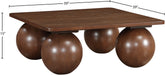 Meridian Furniture - Fitch Oak Veneer Coffee Table - 99083Brown-CT - GreatFurnitureDeal