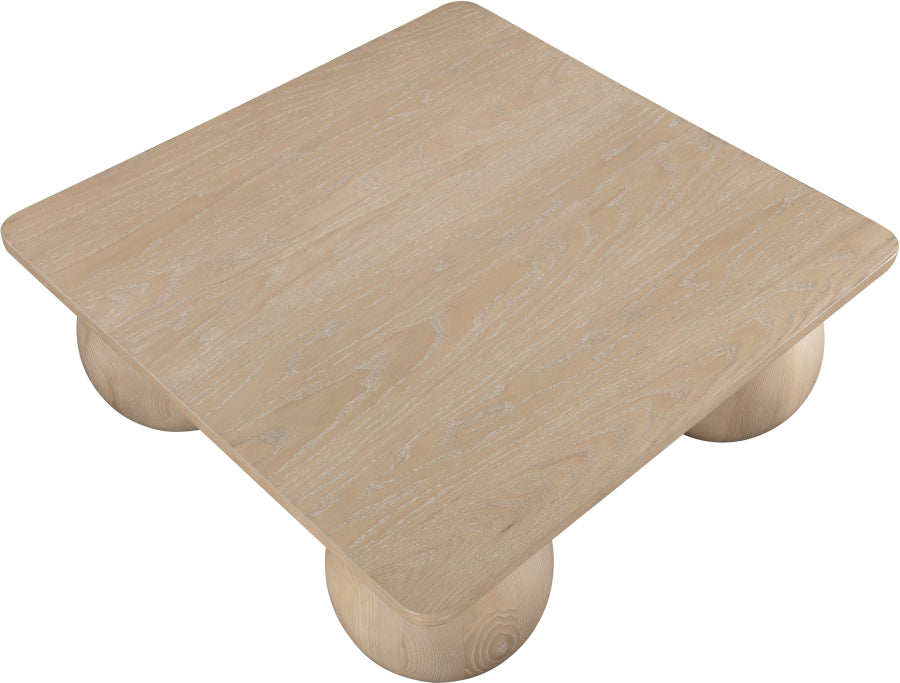 Meridian Furniture - Fitch Oak Veneer Coffee Table - 99083Oak-CT - GreatFurnitureDeal