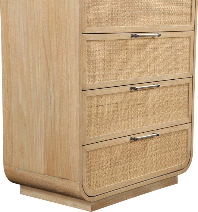 Meridian Furniture - Windsor Rubberwood Chest - 66072Natural-CH - GreatFurnitureDeal