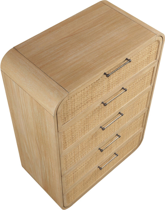 Meridian Furniture - Windsor Rubberwood Chest - 66072Natural-CH - GreatFurnitureDeal