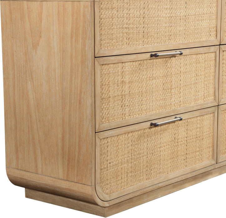 Meridian Furniture - Windsor Rubberwood Dresser - 66072Natural-D - GreatFurnitureDeal