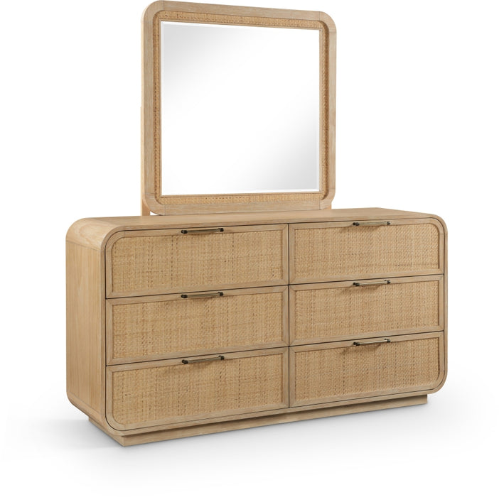 Meridian Furniture - Windsor Rubberwood Dresser - 66072Natural-D - GreatFurnitureDeal