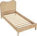 Meridian Furniture - Windsor Rubberwood Twin Bed - 66072Natural-T - GreatFurnitureDeal