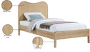 Meridian Furniture - Windsor Rubberwood Twin Bed - 66072Natural-T - GreatFurnitureDeal