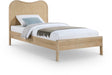 Meridian Furniture - Windsor Rubberwood Twin Bed - 66072Natural-T - GreatFurnitureDeal