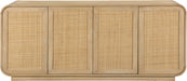 Meridian Furniture - Windsor Rubberwood Sideboard / Buffet - 77075Natural - GreatFurnitureDeal