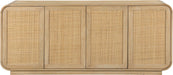 Meridian Furniture - Windsor Rubberwood Sideboard / Buffet - 77075Natural - GreatFurnitureDeal