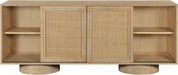 Meridian Furniture - Windsor Rubberwood Sideboard / Buffet - 77078Natural - GreatFurnitureDeal