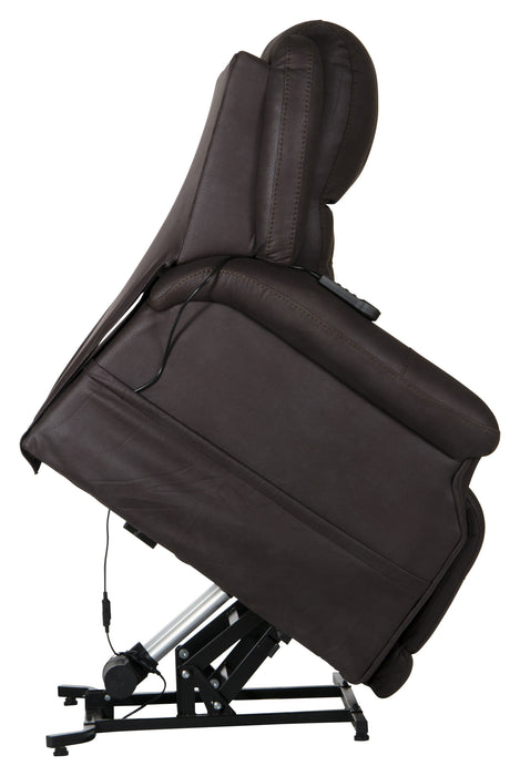 Catnapper - Haywood Power Headrest Power Lift Lay Flat Recliner w-Heat & Massage in Chocolate - 64890-CHOCOLATE - GreatFurnitureDeal