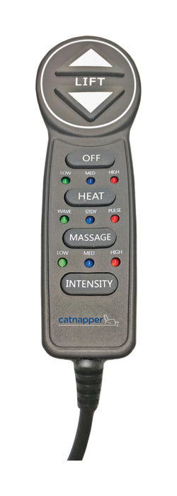 Catnapper - Madison Power Lift Lay Flat Recliner w-Heat & Massage in Walnut - 4891-WALNUT - GreatFurnitureDeal