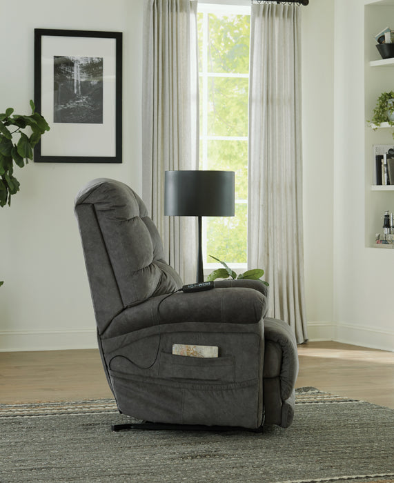 Catnapper - Longevity Power Lift Lay Flat Trendelenburg Recliner in Graphite - 4892-GRA - GreatFurnitureDeal