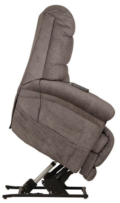Catnapper - Longevity Power Lift Lay Flat Trendelenburg Recliner in Graphite - 4892-GRA - GreatFurnitureDeal