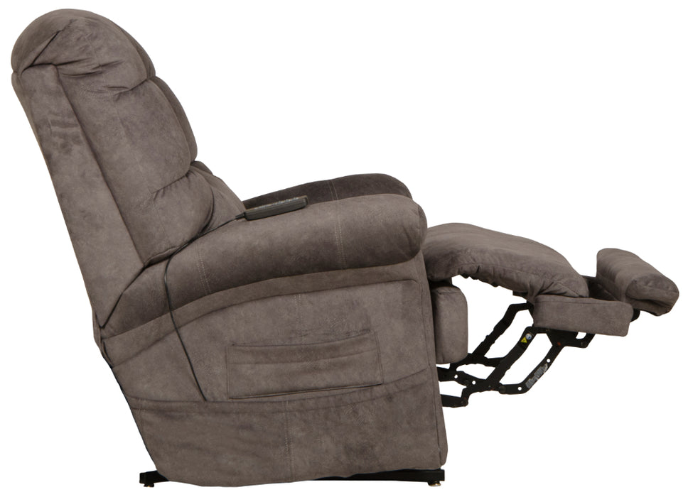 Catnapper - Longevity Power Lift Lay Flat Trendelenburg Recliner in Graphite - 4892-GRA - GreatFurnitureDeal