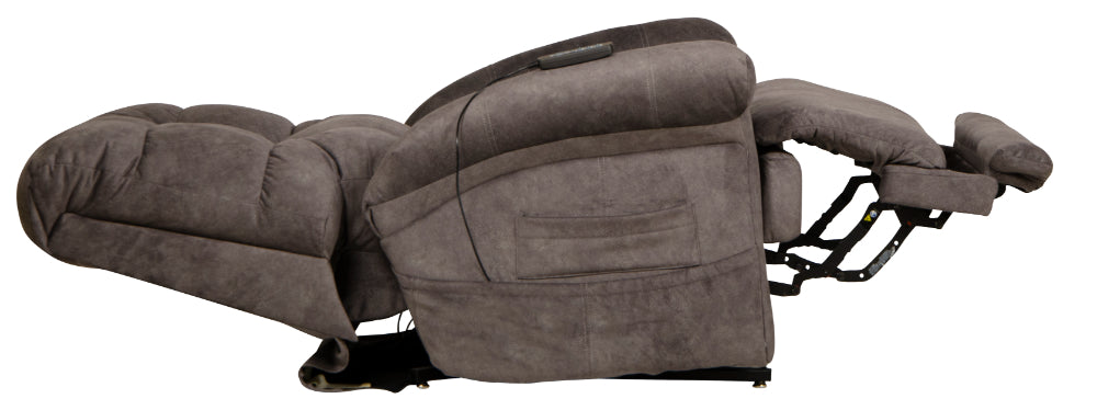 Catnapper - Longevity Power Lift Lay Flat Trendelenburg Recliner in Graphite - 4892-GRA - GreatFurnitureDeal