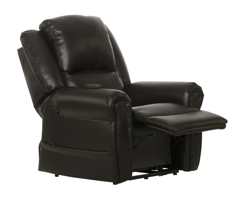 Catnapper - Cosset Power Lift Power Headrest Lay Flat Recliner in Espresso - 64896-ESP - GreatFurnitureDeal