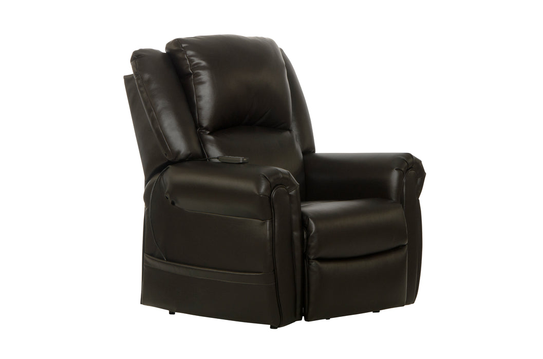 Catnapper Anders Power Lay Flat Recliner with Power Headrest in Dark Chocolate