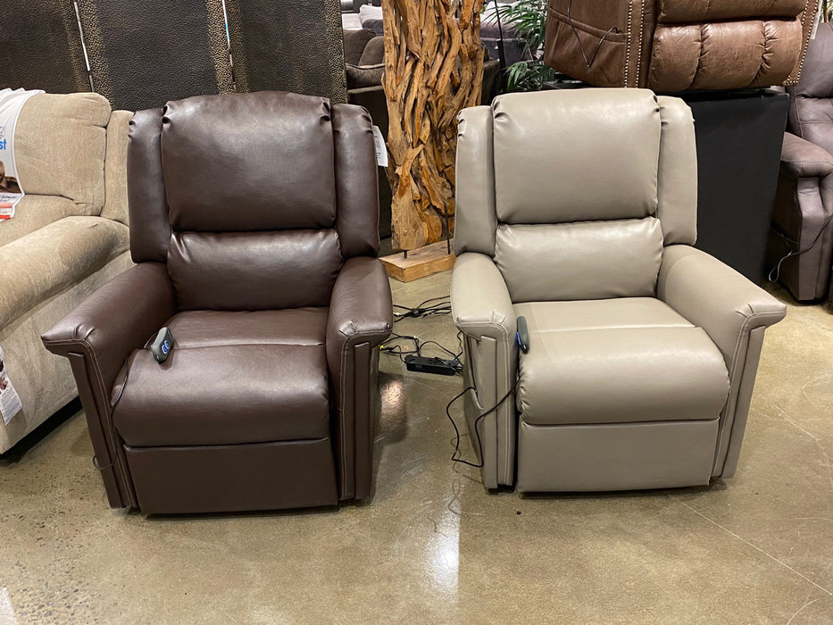 Catnapper - Elsie Power Lift Lay Flat Recliner in Chocolate - 4897-CHO - GreatFurnitureDeal