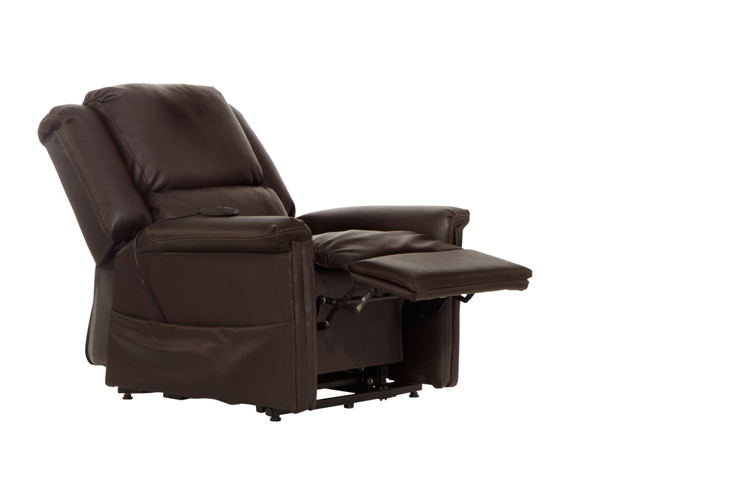 Catnapper - Elsie Power Lift Lay Flat Recliner in Chocolate - 4897-CHO - GreatFurnitureDeal